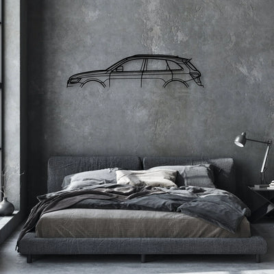 SQ5 2018 2 Classic Silhouette Metal Wall Art - Automotive Garage Decor
