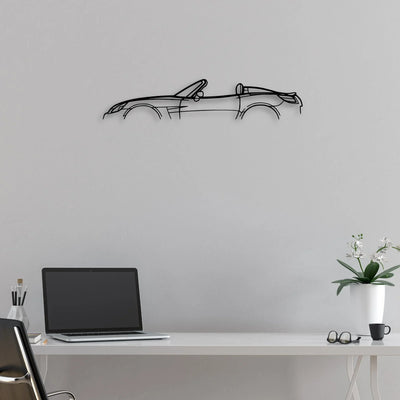 Saturn Sky 2008 cabrio Classic Silhouette Metal Wall Art - Automotive Garage Decor