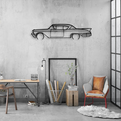 Sev 1957 Classic Silhouette Metal Wall Art - Automotive Garage Decor