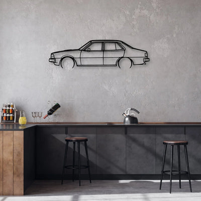 Sigma 1981 Turbo Classic Silhouette Metal Wall Art - Automotive Garage Decor