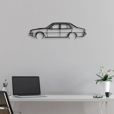 Sigma 1981 Turbo Classic Silhouette Metal Wall Art - Automotive Garage Decor