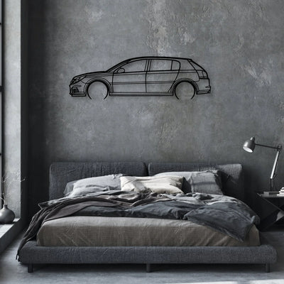 Signum V6 2006 Classic Silhouette Metal Wall Art - Automotive Garage Decor