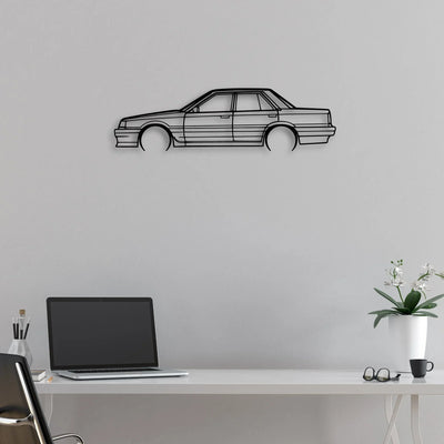 Skyline R31 1989 Classic Silhouette Metal Wall Art - Automotive Garage Decor