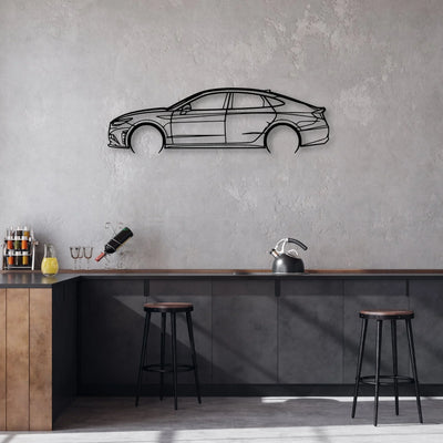 Sonata 2022 Classic Silhouette Metal Wall Art - Automotive Garage Decor
