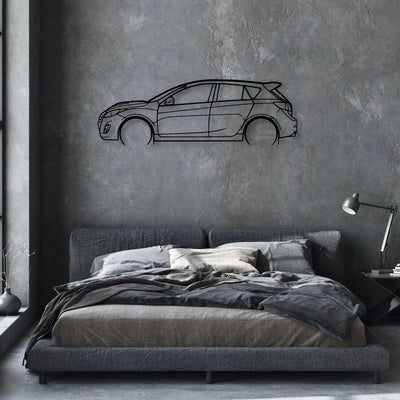 Speed 3 2012 Classic Silhouette Metal Wall Art - Automotive Garage Decor