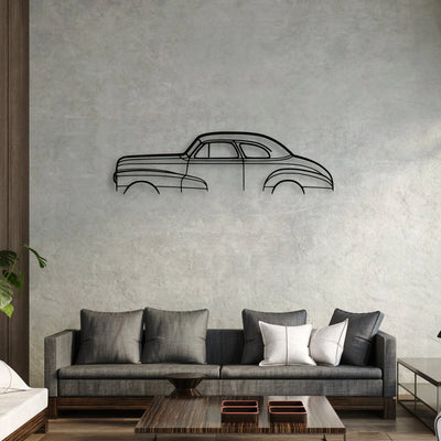Stylemaster Coupe 1948 Classic Silhouette Metal Wall Art - Automotive Garage Decor