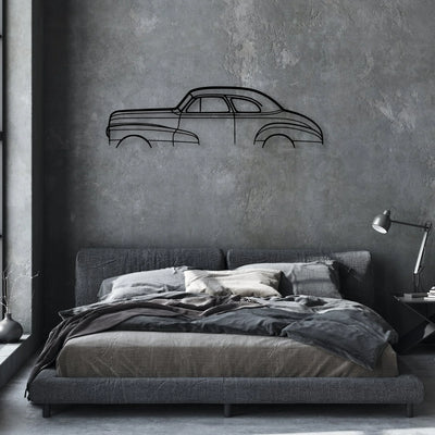 Stylemaster Coupe 1948 Classic Silhouette Metal Wall Art - Automotive Garage Decor