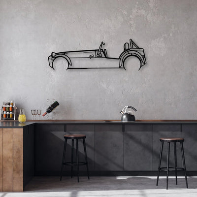 Super 7 Classic Silhouette Metal Wall Art - Automotive Garage Decor