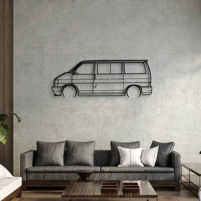 T4 1999 Classic Silhouette Metal Wall Art - Automotive Garage Decor