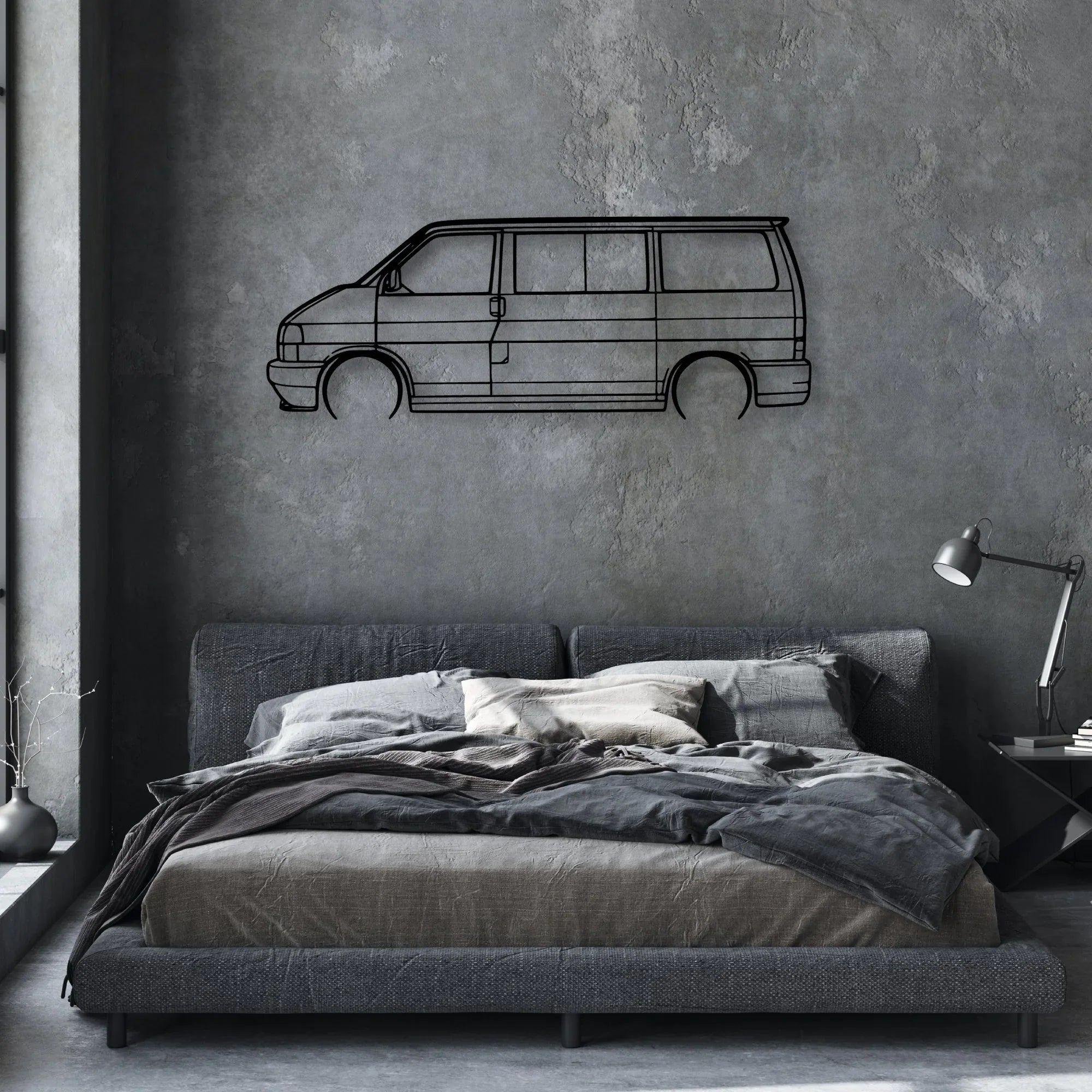 T4 1999 Classic Silhouette Metal Wall Art - Automotive Garage Decor