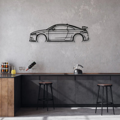 TT RS 2018 Classic Silhouette Metal Wall Art - Automotive Garage Decor