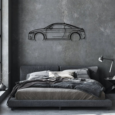 TTs 8s Classic Silhouette Metal Wall Art - Automotive Garage Decor