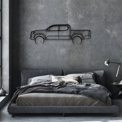 Tacoma Lunar Rock 2 Classic Silhouette Metal Wall Art - Automotive Garage Decor