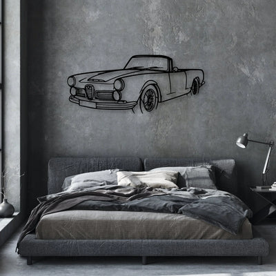 Touring Spider 1960 Angle Classic Silhouette Metal Wall Art - Automotive Garage Decor