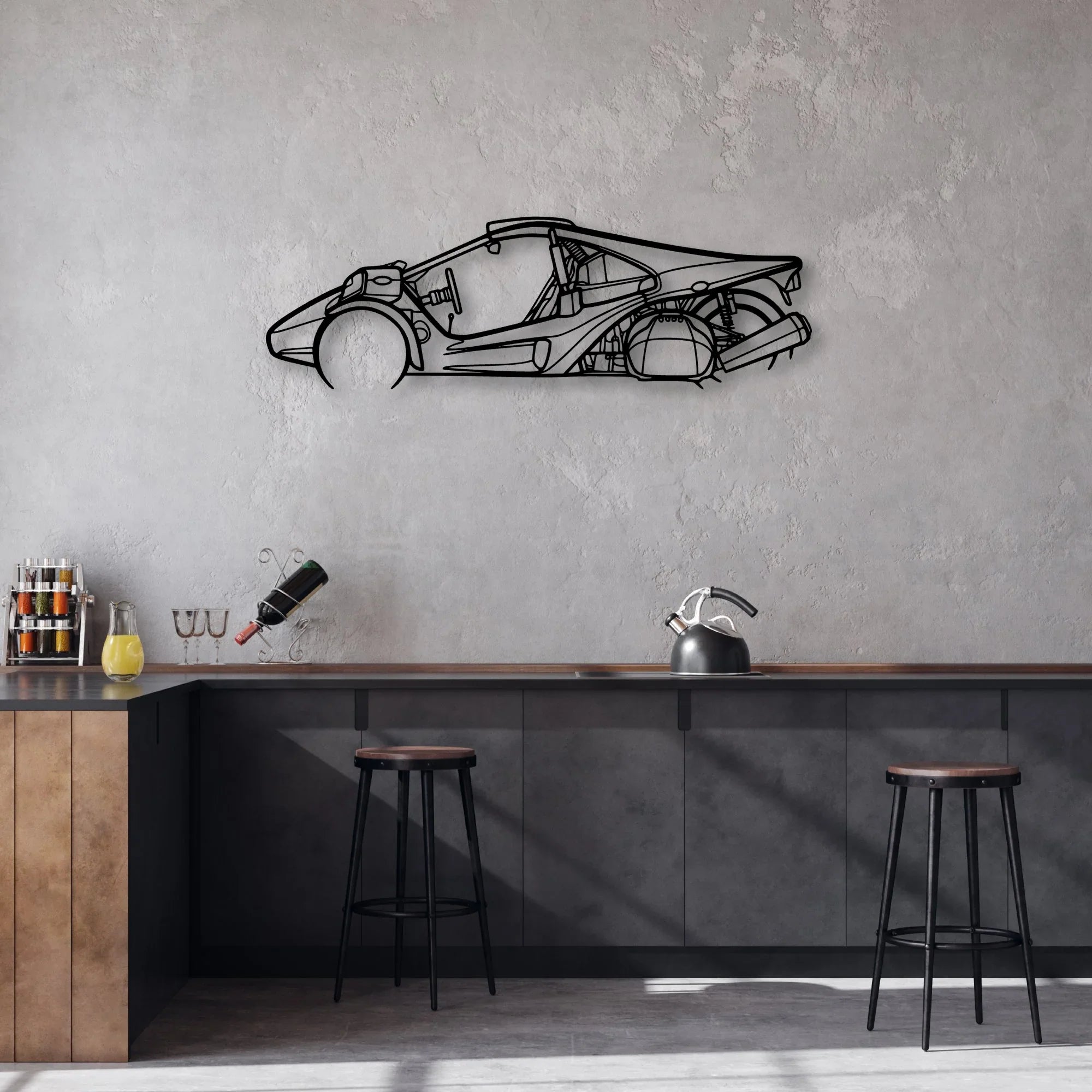 Trex 2022 Classic Silhouette Metal Wall Art - Automotive Garage Decor