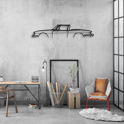 Triumph Stag 1972 Classic Silhouette Metal Wall Art - Automotive Garage Decor