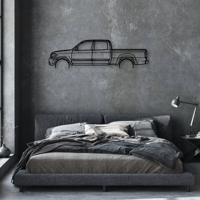 Tundra Double 2006 Classic Silhouette Metal Wall Art - Automotive Garage Decor