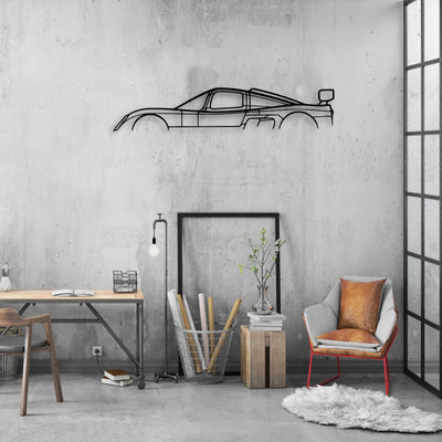 Ultima GTR 2004 Classic Silhouette Metal Wall Art - Automotive Garage Decor
