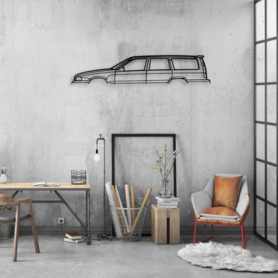 V70 1999 Classic Silhouette Metal Wall Art - Automotive Garage Decor