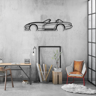Viper 1993 RT10 Classic Silhouette Metal Wall Art - Automotive Garage Decor