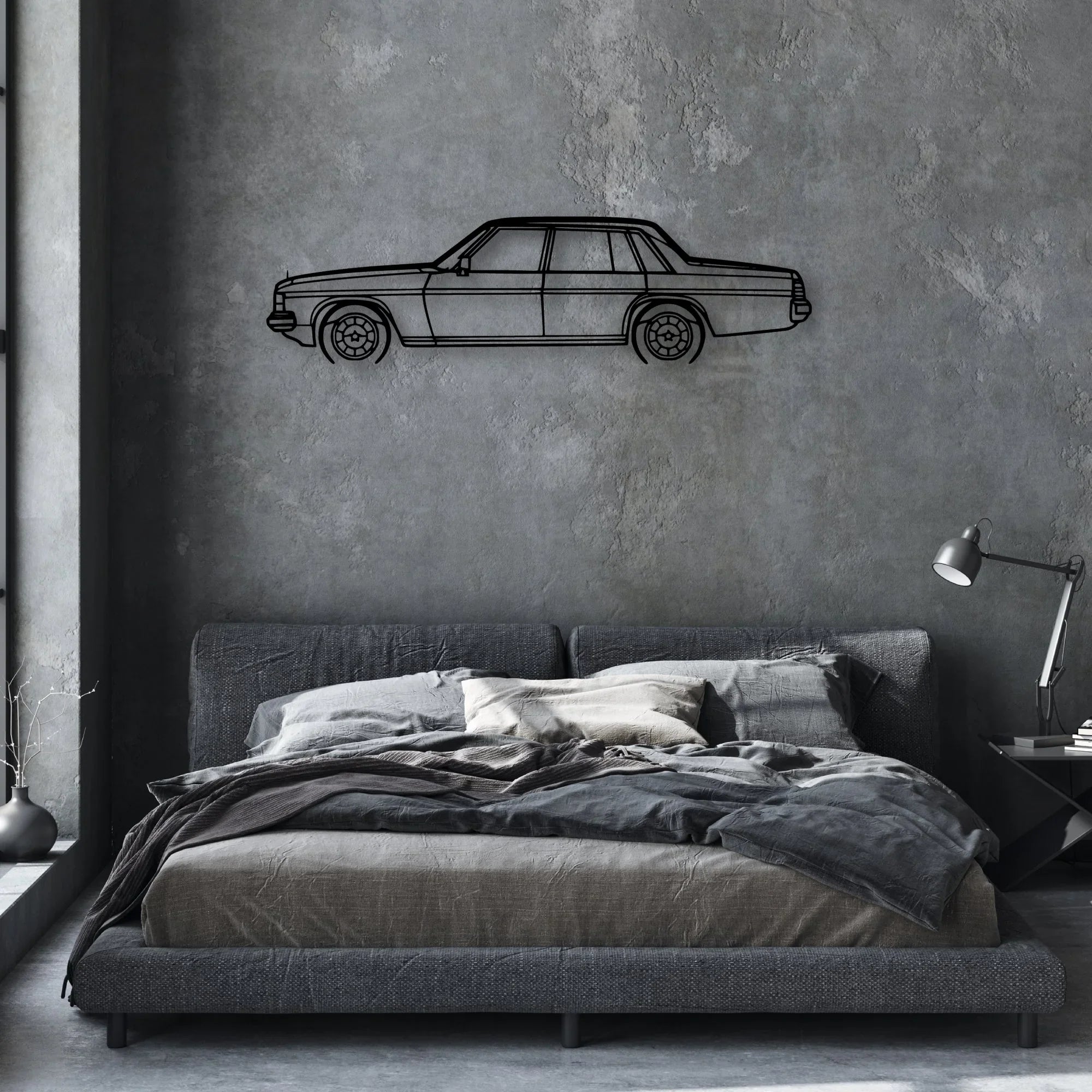 WB Caprice 1981 Classic Silhouette Metal Wall Art - Automotive Garage Decor