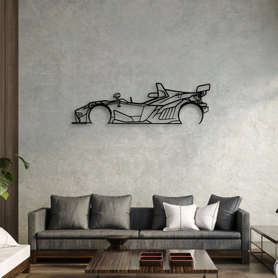 X-Bow Classic Silhouette Metal Wall Art - Automotive Garage Decor