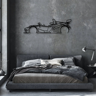 X-Bow Classic Silhouette Metal Wall Art - Automotive Garage Decor