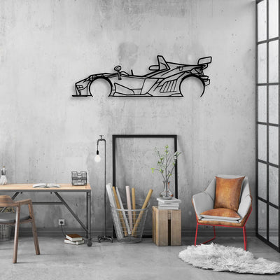 X-Bow Classic Silhouette Metal Wall Art - Automotive Garage Decor