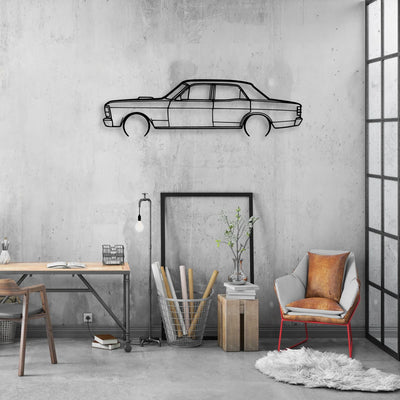 XY GT 1971 Classic Silhouette Metal Wall Art - Automotive Garage Decor
