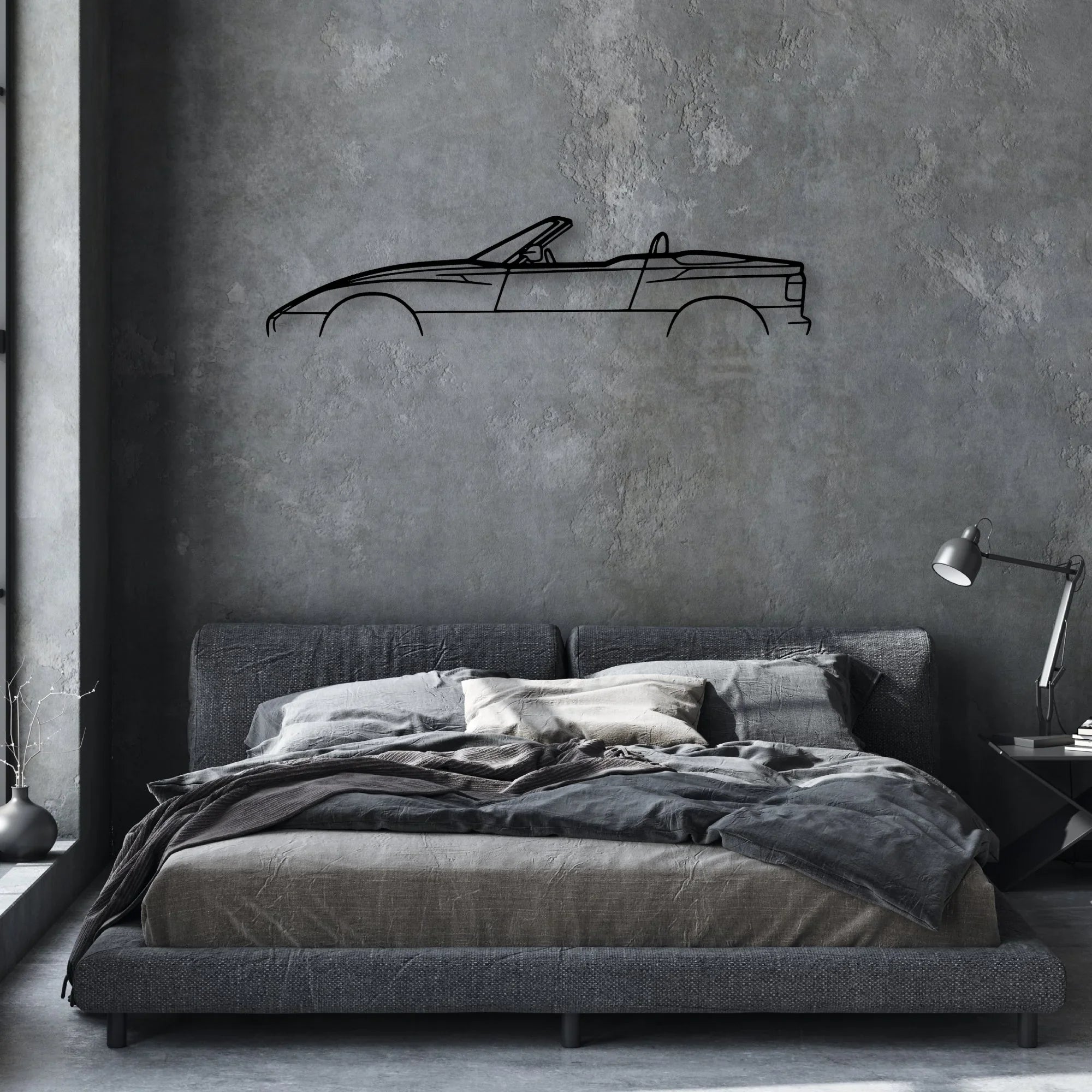 Z1 Classic Silhouette Metal Wall Art - Automotive Garage Decor