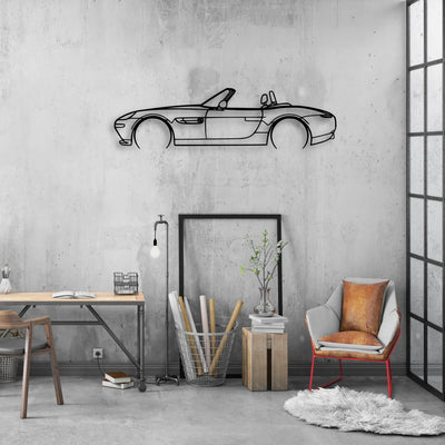 Z8 2 Classic Silhouette Metal Wall Art - Automotive Garage Decor