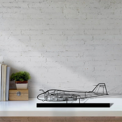 a-6-intruder-3 Silhouette Metal Art Stand - Turbo Silhouette