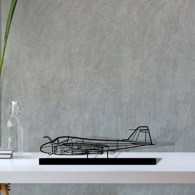 a-6-intruder Silhouette Metal Art Stand - Turbo Silhouette