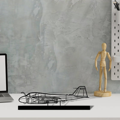 a-6-intruder Silhouette Metal Art Stand - Turbo Silhouette