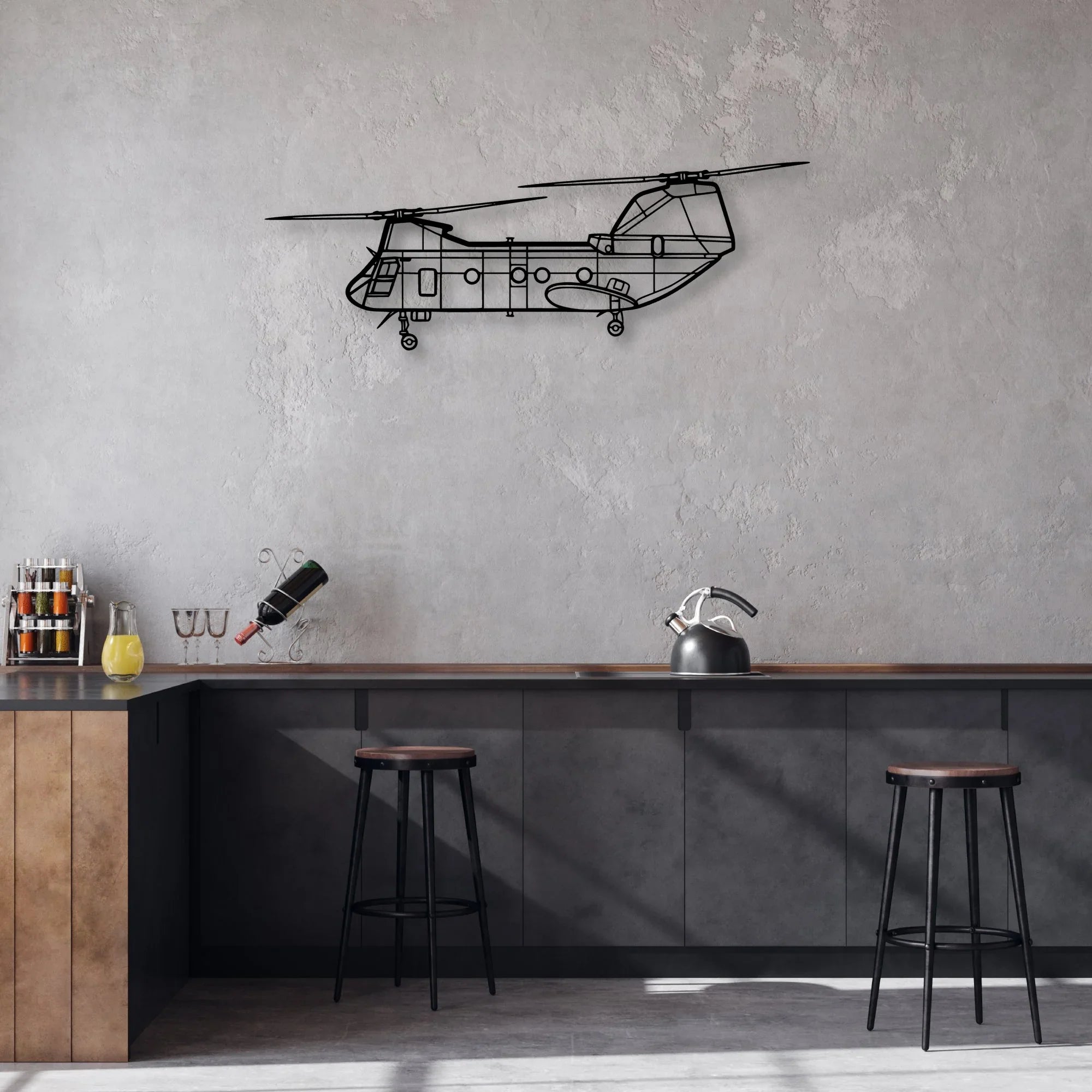 A Star BA-2 Classic Aircraft Silhouette Metal Wall Art - Aviation Hangar Decor