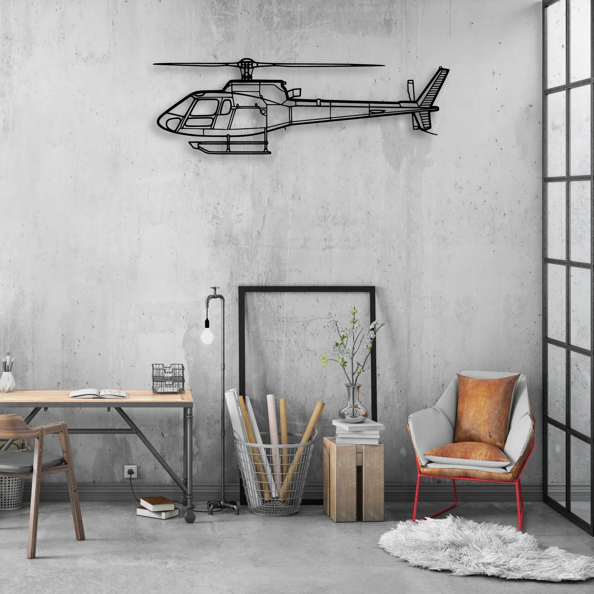 A Star BA Classic Aircraft Silhouette Metal Wall Art - Aviation Hangar Decor