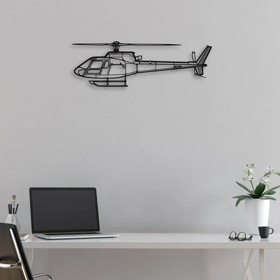 A Star BA Classic Aircraft Silhouette Metal Wall Art - Aviation Hangar Decor