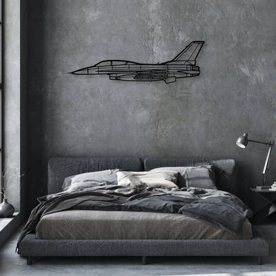 A185F Float Classic Aircraft Silhouette Metal Wall Art - Aviation Hangar Decor