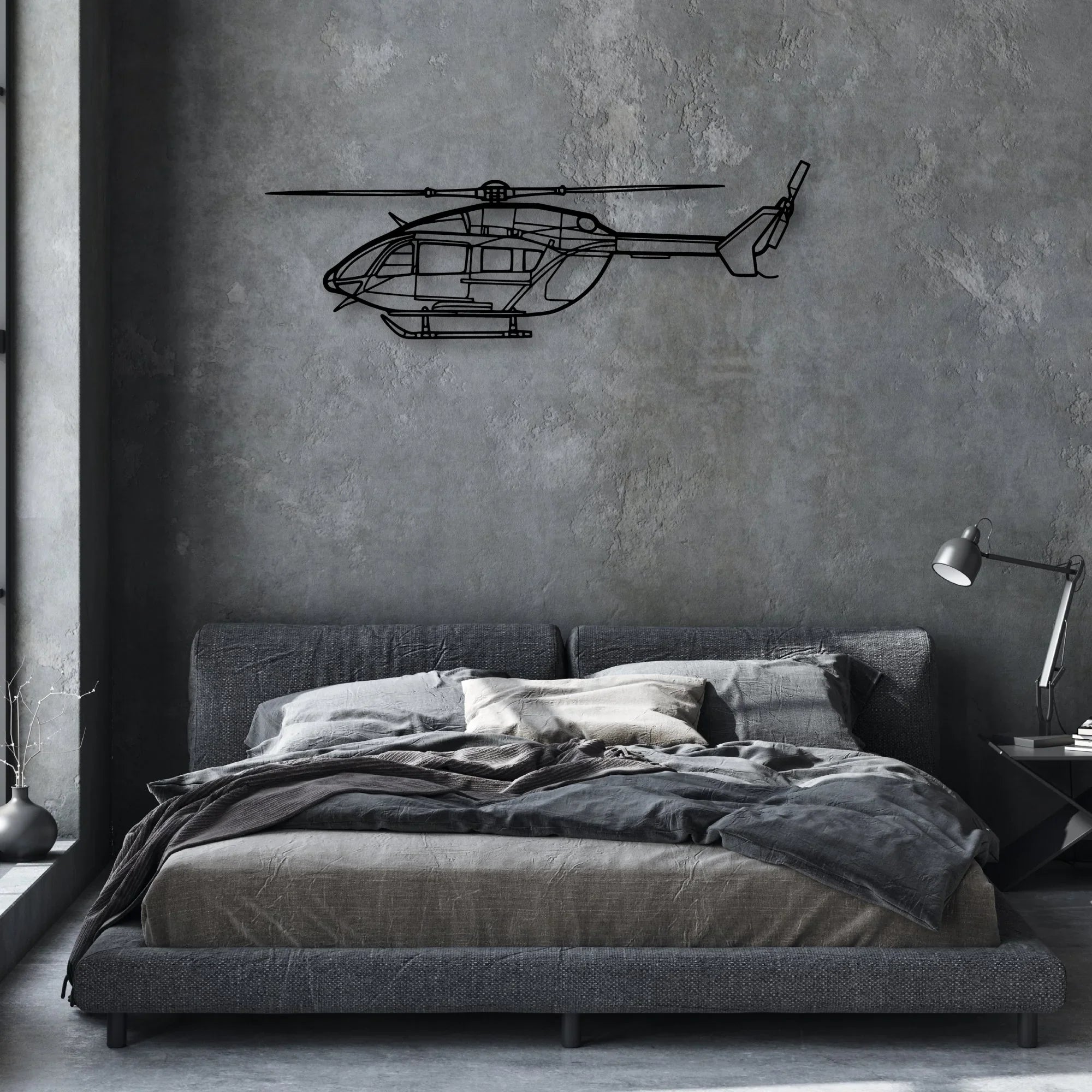 A300 600F Classic Aircraft Silhouette Metal Wall Art - Aviation Hangar Decor