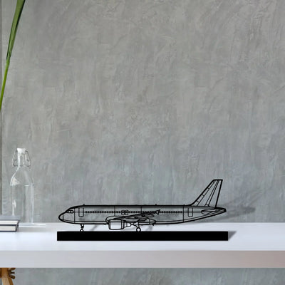 a320-cfm56 Silhouette Metal Art Stand - Turbo Silhouette