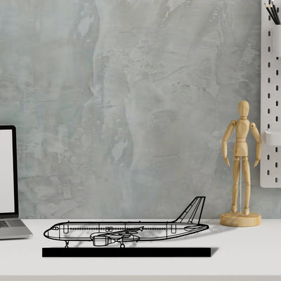 a320-cfm56 Silhouette Metal Art Stand - Turbo Silhouette