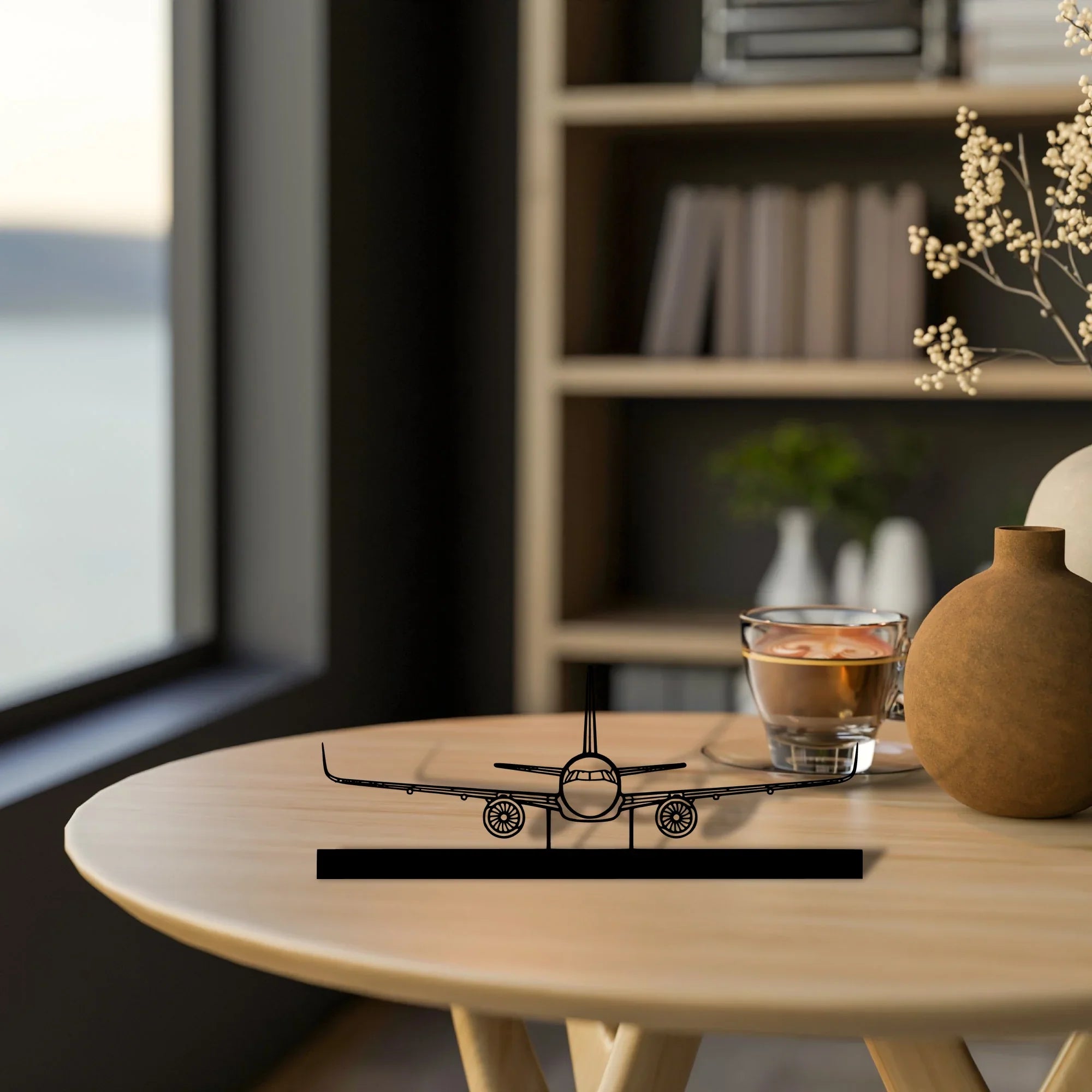 a321-2 Silhouette Metal Art Stand - Turbo Silhouette