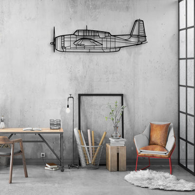 A400M Atlas Classic Aircraft Silhouette Metal Wall Art - Aviation Hangar Decor