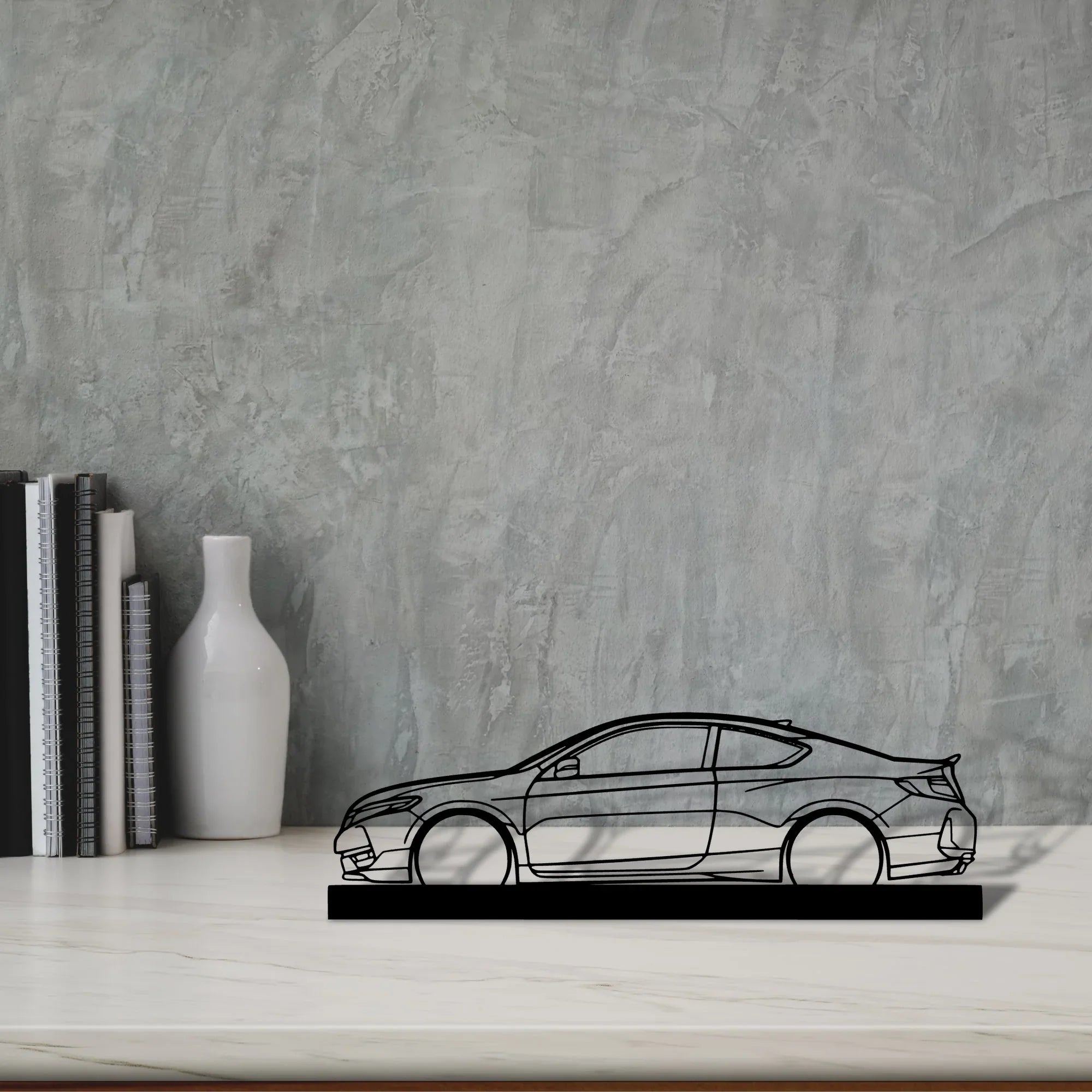 accord-coupe Silhouette Metal Art Stand - Turbo Silhouette