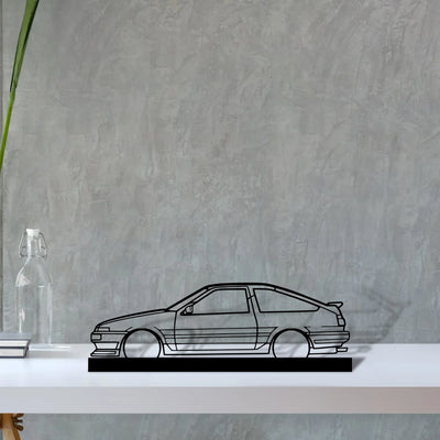 ae86 Silhouette Metal Art Stand - Turbo Silhouette