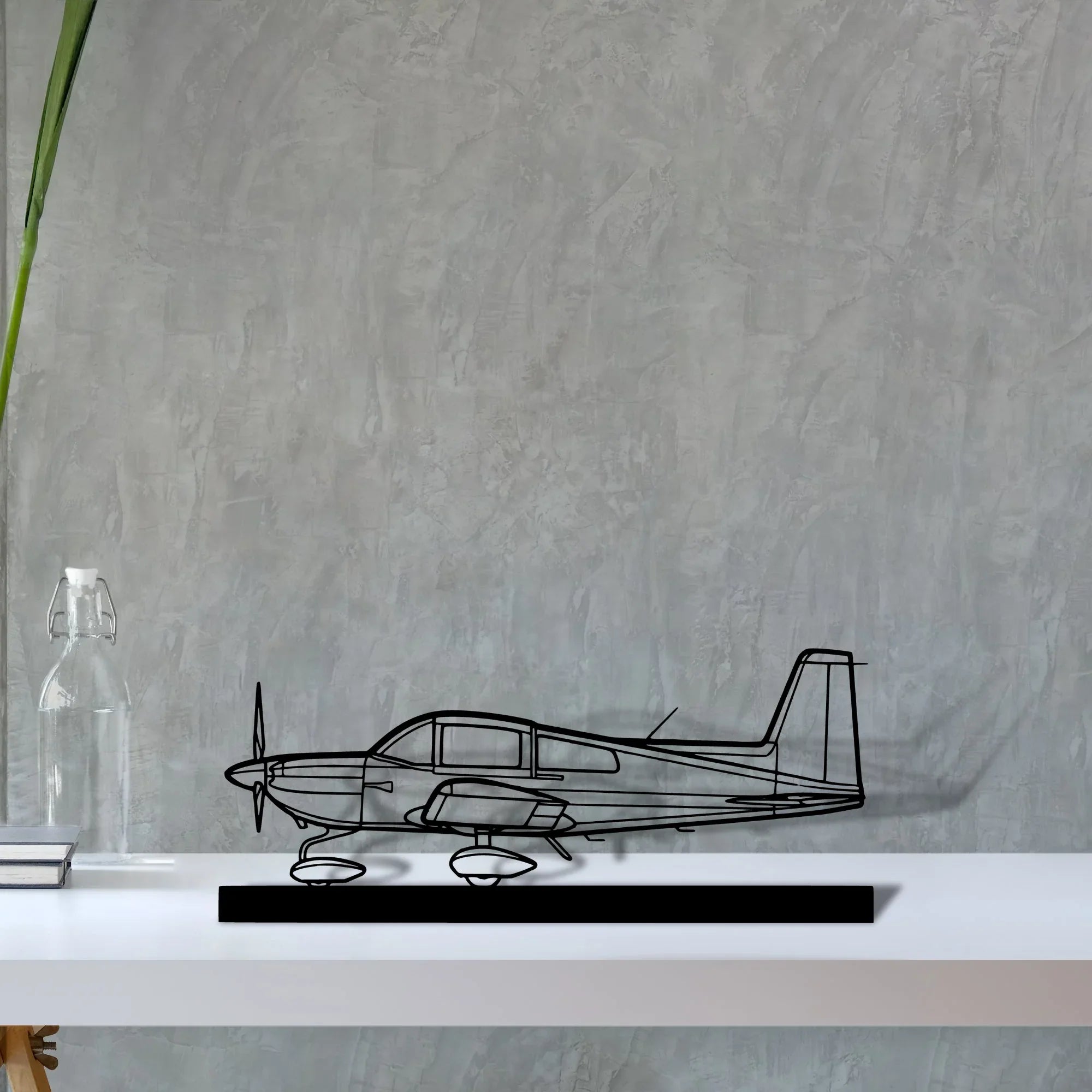 ag-5b-tiger Silhouette Metal Art Stand - Turbo Silhouette