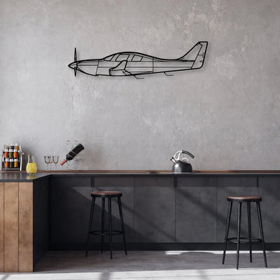 Alpha Jet Classic Aircraft Silhouette Metal Wall Art - Aviation Hangar Decor