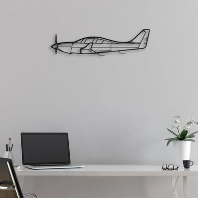Alpha Jet Classic Aircraft Silhouette Metal Wall Art - Aviation Hangar Decor