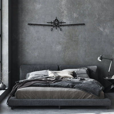 AT-802 Classic Aircraft Silhouette Metal Wall Art - Aviation Hangar Decor