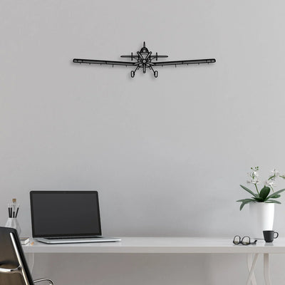 AT-802 Classic Aircraft Silhouette Metal Wall Art - Aviation Hangar Decor